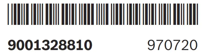 BOSCH TWK6A Electric Kettle - Bar Code