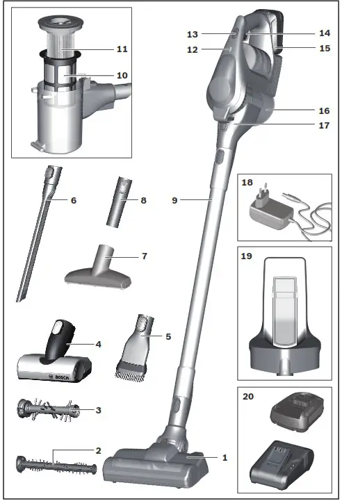 BOSCH BCS81BBS81BSS81 Unlimited Rechargeable Vacuum - Product Overview 1