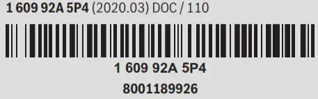 BOSCH BCS81BBS81BSS81 Unlimited Rechargeable Vacuum - barcode 2