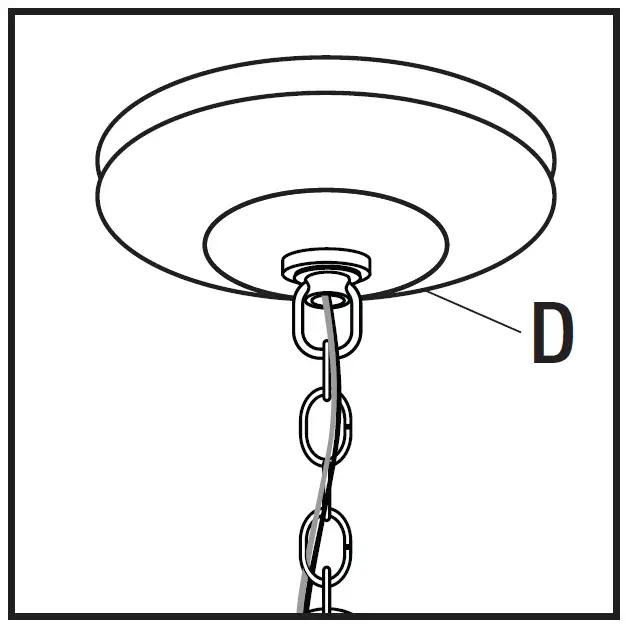 HAMPTON BAY 4183 RT Wickford 1-Light Outdoor Pendant 5