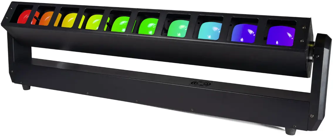 FLASH F7200203 LED Moving Head Bar 10x40W RGBW 2 Sections Zoom 3.5 to 55 Degree 10 Sections Color