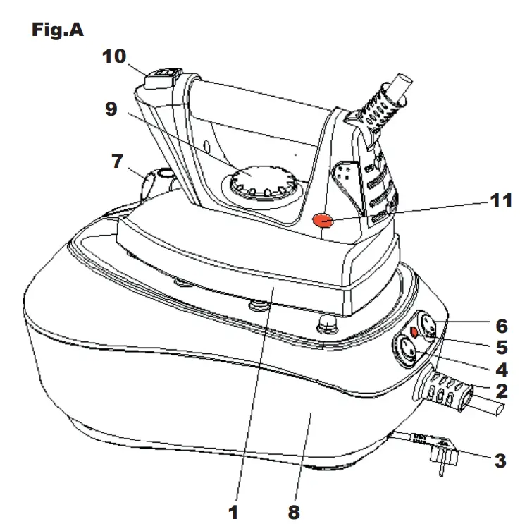P204CAL001 Ironing System  Product description