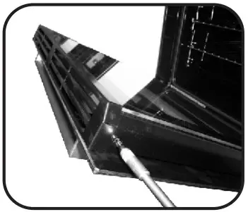 REMOVAL AND CLEANING OF THE GLASS DOOR