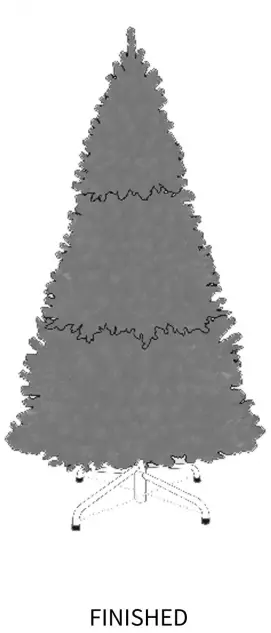 JOHN LEWIS 76031412 7 Ft Newington Pre lit Christmas Tree Product Assembly