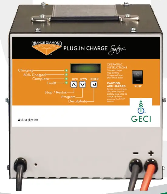 GECI Orange Diamond Charger Portable Plug In Charger System - Figure 1