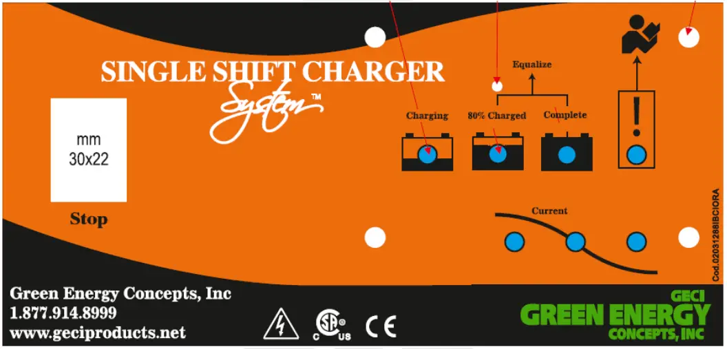 GECI Orange Diamond Charger Portable Plug In Charger System - Figure 5