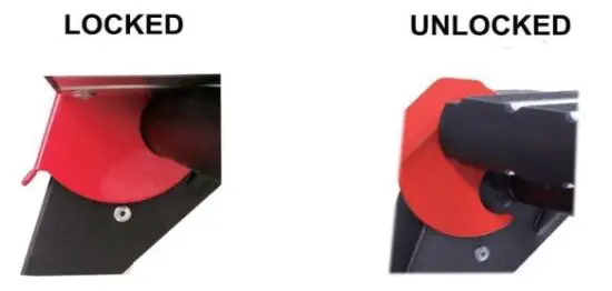 FIG 1 LOCKED UNLOCKED