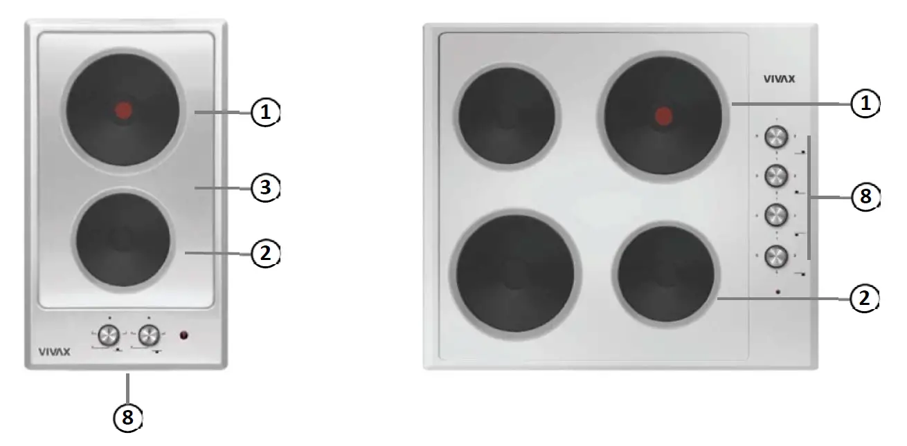 VIVAX BH-02T Series Built-In Ceramic Circuit Board 3