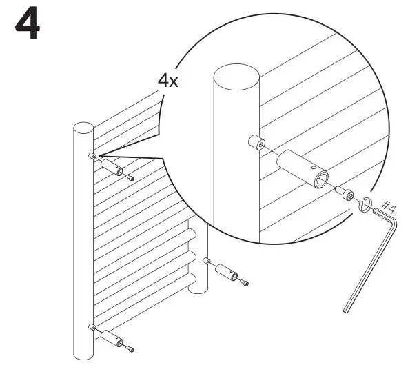 TERMA 2111BTU Rolo Towel Rail - Figure 4