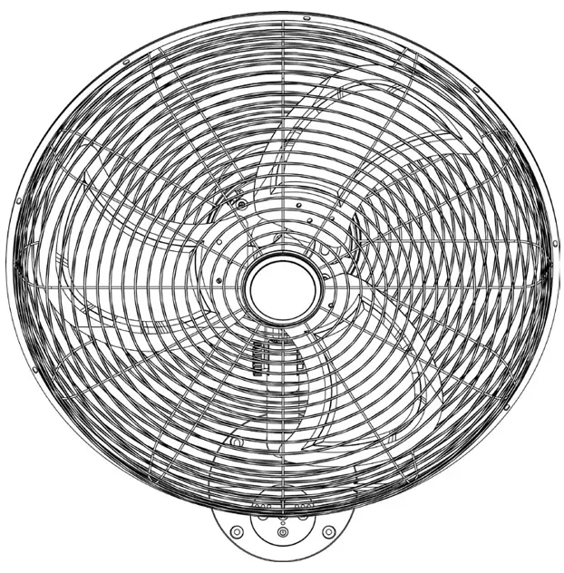 Dimplex DCWF50A 50cm High Velocity Wall Fan - Fig