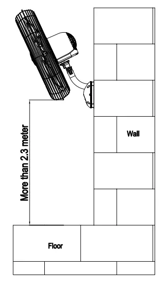Dimplex DCWF50A 50cm High Velocity Wall Fan - Fig