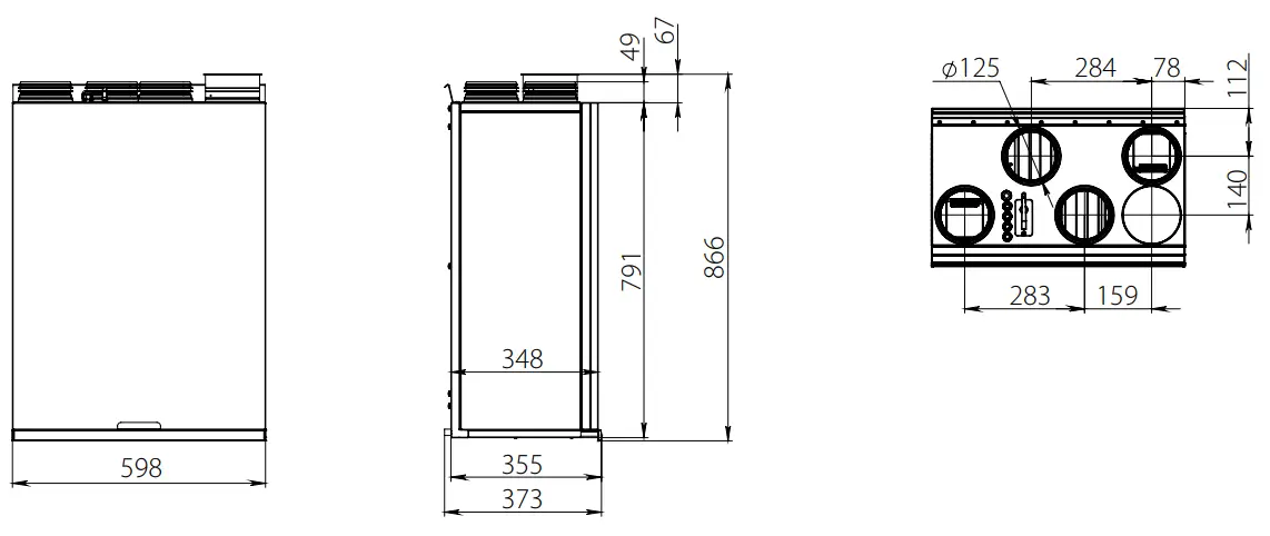 BLAUBERG KOMFORT Roto EC S6K 200 Heat Recovery Air Handling Unit - fig 2