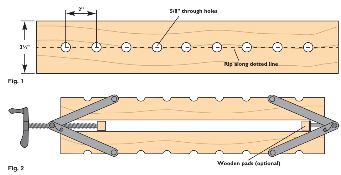 ROCKLER 20981 4-Way Equal Pressure Clamp - fig 1