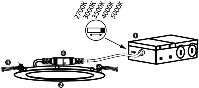 Maxxima MRL-S61245 6 Inch Slim Round Recessed LED Downlight-fig2