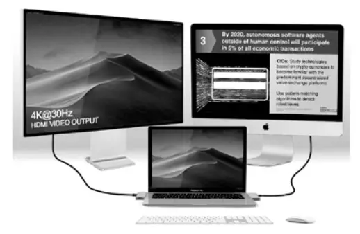 intpw B09WN4DM6R USB C Laptop Docking Station Triple Monitor - 2