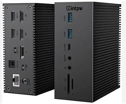 intpw B09WN4DM6R USB C Laptop Docking Station Triple Monitor