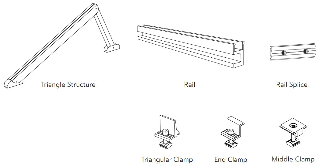 GRIDFREE Solar Panel Ground Mount 4 Panels - fig 1