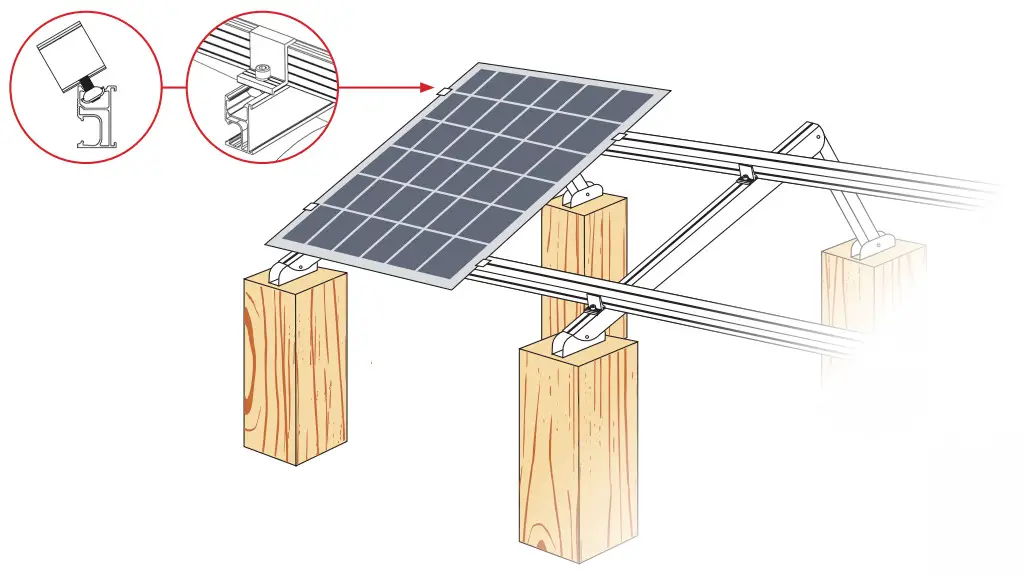GRIDFREE Solar Panel Ground Mount 4 Panels - fig 10