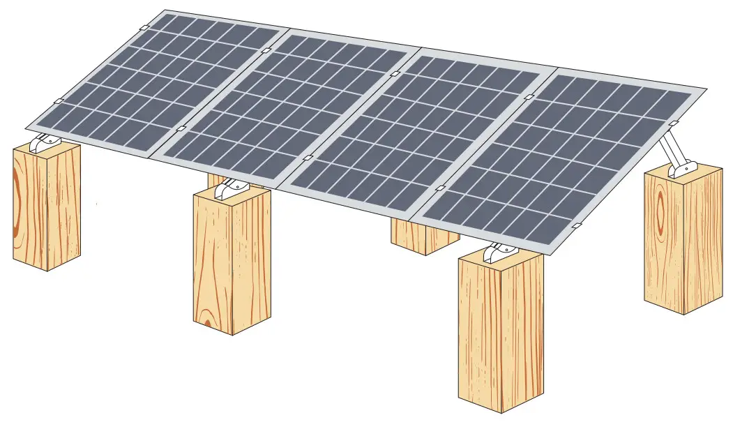 GRIDFREE Solar Panel Ground Mount 4 Panels - fig 12