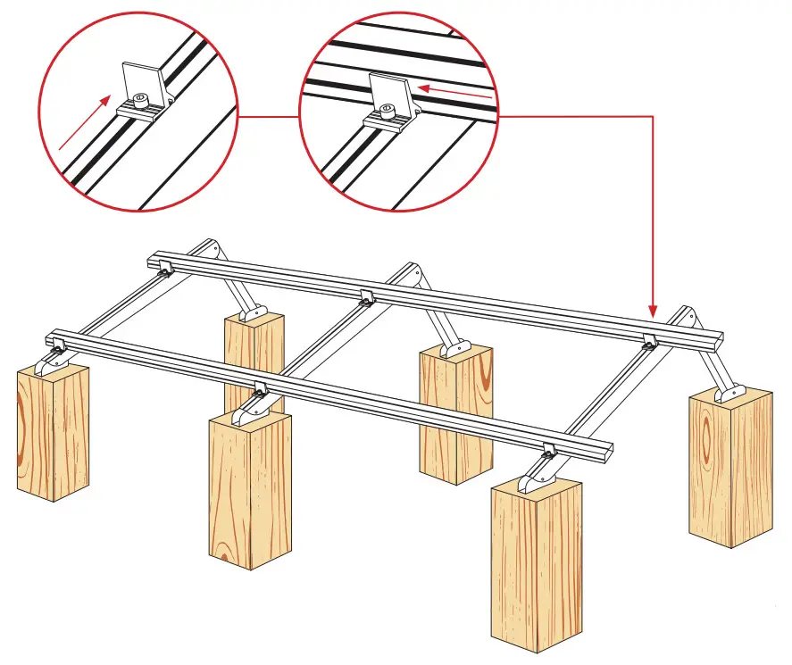 GRIDFREE Solar Panel Ground Mount 4 Panels - fig 9