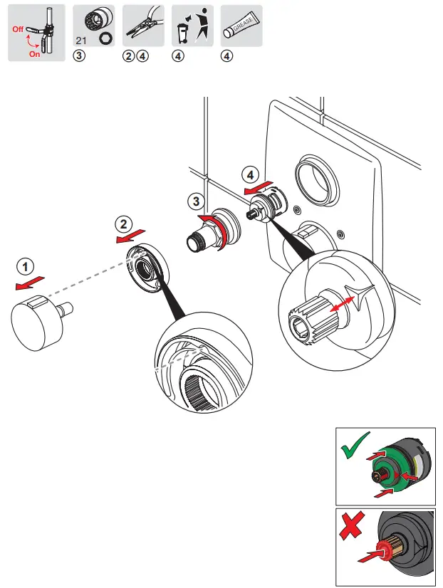 oras 7542-11 Esthete Wellfit Bathroom Equipment - Fig 5
