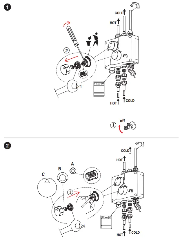oras 7542-11 Esthete Wellfit Bathroom Equipment - Fig 6