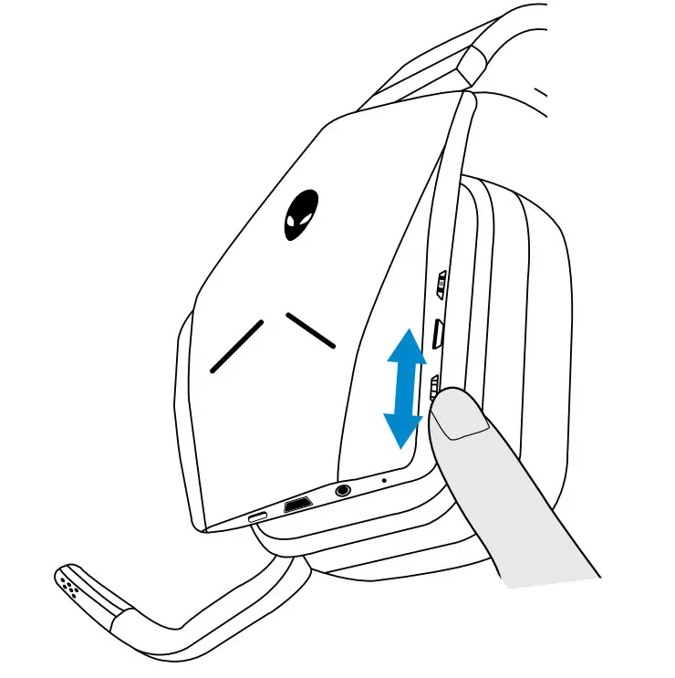 DELL Alienware Wireless Gaming Headset AW988 - main volume