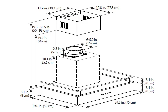 ancona-AN1568-30-Inch-Stainless-Steel-Convertible-Chimney-Style-Wall-Mount-Hood-3