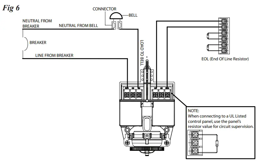 POTTER VSR S Series Waterflow Alarm Switch for Small Pipe - Electrical Connections