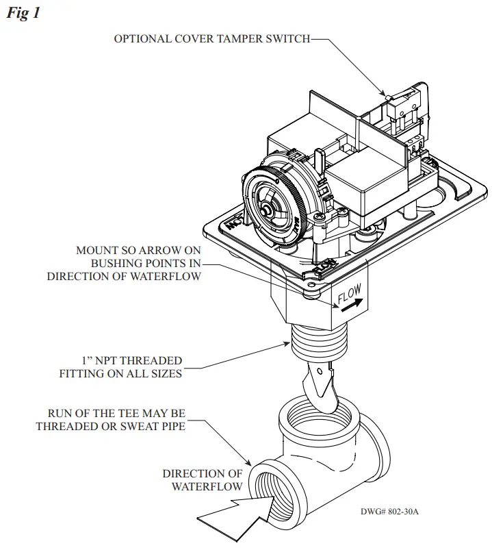 POTTER VSR S Series Waterflow Alarm Switch for Small Pipe - SWITCH