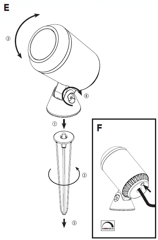 LiGHTPRO 178S 12V Low Voltage Castor 4 3.5W IP44 Dimmable Spotlight 3
