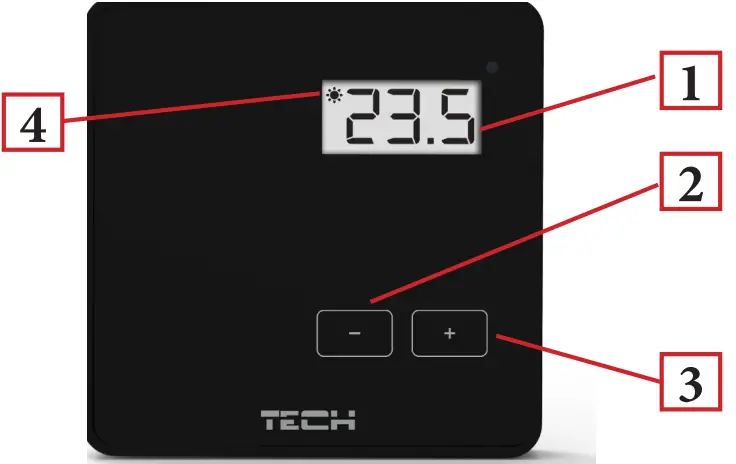 TECH CONTROLLERS EU-R-8b Wireless Room Regulator - controlle