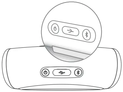 233621 SEED Wireless Portable Bluetooth Speaker - INDICATOR STATUS DISPLAY 2