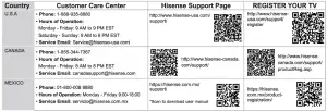 Hisense 4K HDR Smart TV H6570F User Manual