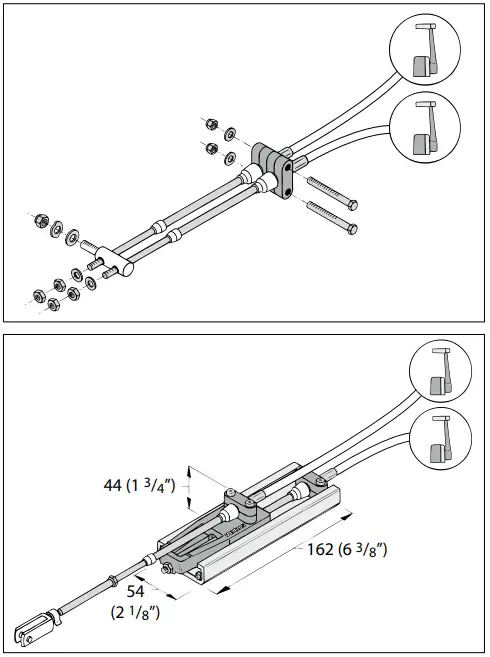 vetus AFSTZIJ Mechanical Remote Engine Control - Differential device