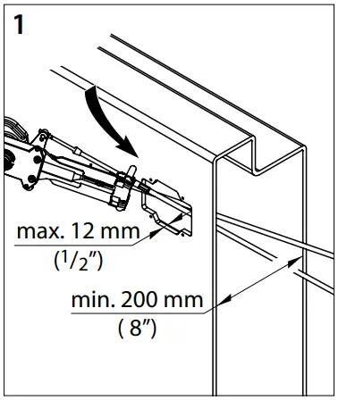 vetus AFSTZIJ Mechanical Remote Engine Control - thickness of the bulkhead