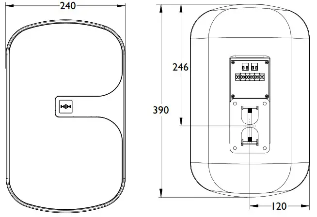 HH ELECTRONICS TNi-W4 Wall Mounted Loudspeaker -TNi-W8