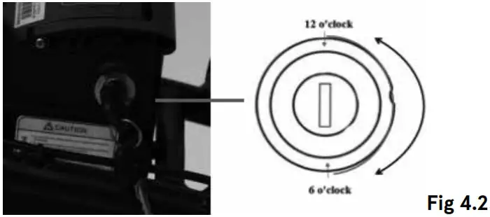 retrospec 210000007135 Jax Rev Folding Bike - Battery Lock (Fig 4.2)