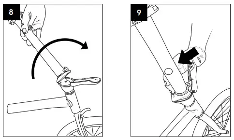 retrospec 210000007135 Jax Rev Folding Bike - Connecting The Handlebar To The Stem