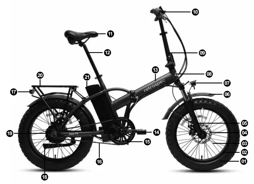 retrospec 210000007135 Jax Rev Folding Bike - Routine Maintenance Check and Lubrication