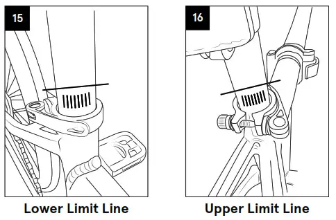 retrospec 210000007135 Jax Rev Folding Bike - Upper Limit Line