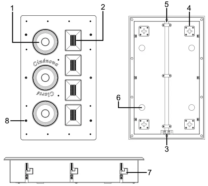 EARTHQUAKE OW-C5 Cinenova -- In-Wall Overview