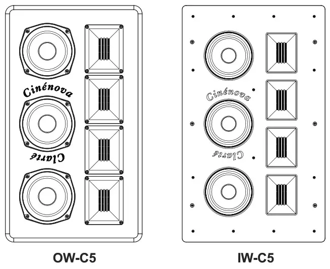 EARTHQUAKE OW-C5 Cinenova -- LCR Speaker