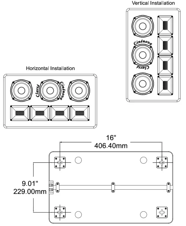 EARTHQUAKE OW-C5 Cinenova -- On-Wall Installation
