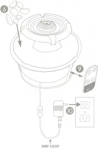 Homedics WFL-540 Murra Euphoria Relaxation Fountain B