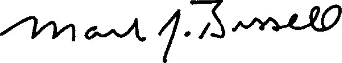 Mark J. Bissell Chairman Signature