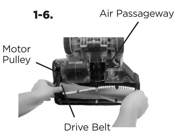 Bissell 9182 & 2763 Series Powerglide with Lift-Off Technology - Replace drive belt