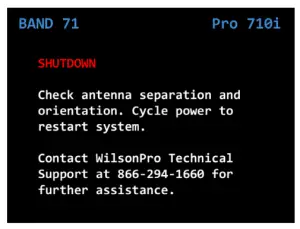 WILSONPRO PRO 710i Industrial-Class In-Building Cell Signa - SHUTDOWN