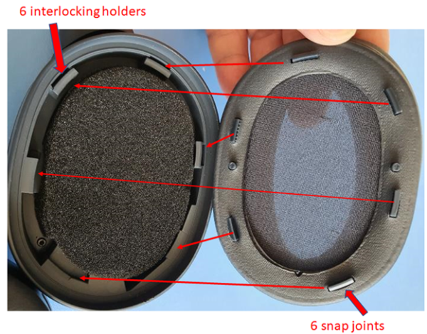 properly remove and re-assemble the ear cushions