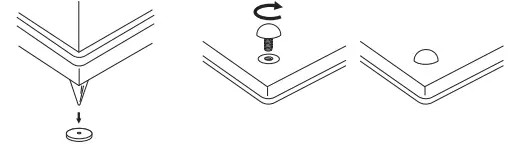 SPIKE AND RUBBER FEET Figure 3